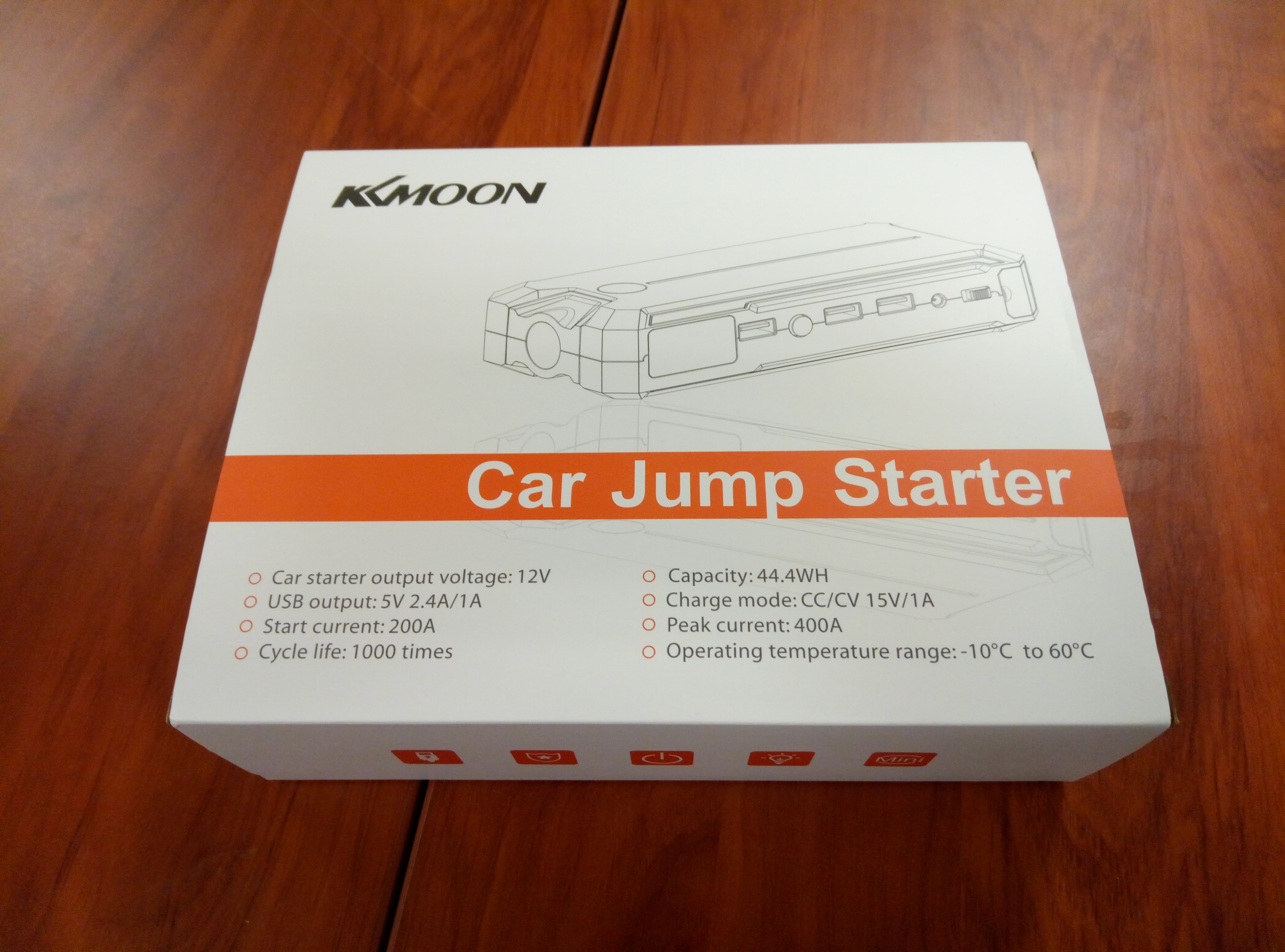 KKmoon – 12000mAh Jump Starter Arrancador Portatil