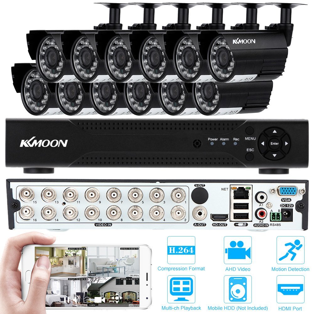 KKmoon Kit Sistema de Seguridad CCTV